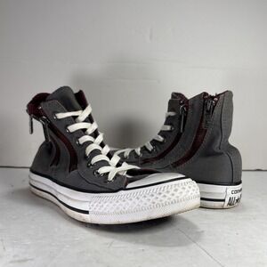 Size 6 Converse Chuck Taylor All Star Double Zip High Top Sneakers
